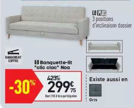 banquette-lit "clic clac" noa