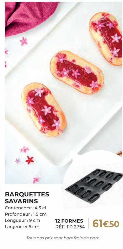 barquettes savarins