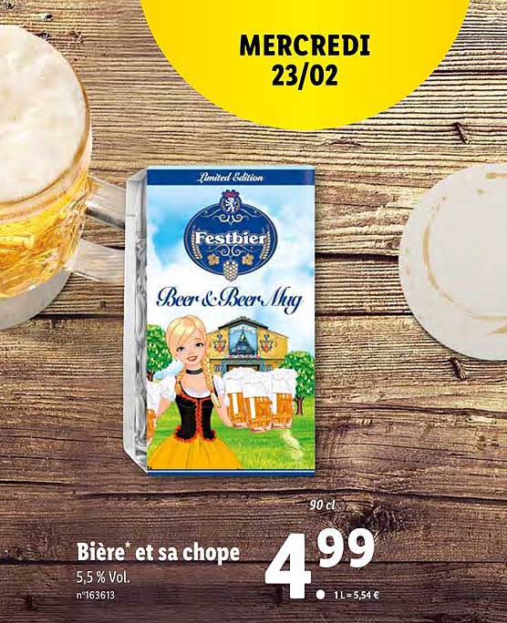 bière et sa chope