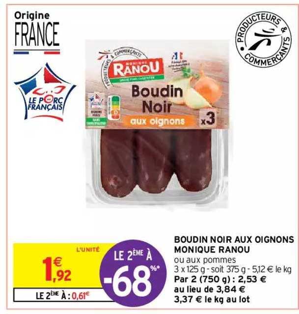 boudin noir aux oignons monique ranou