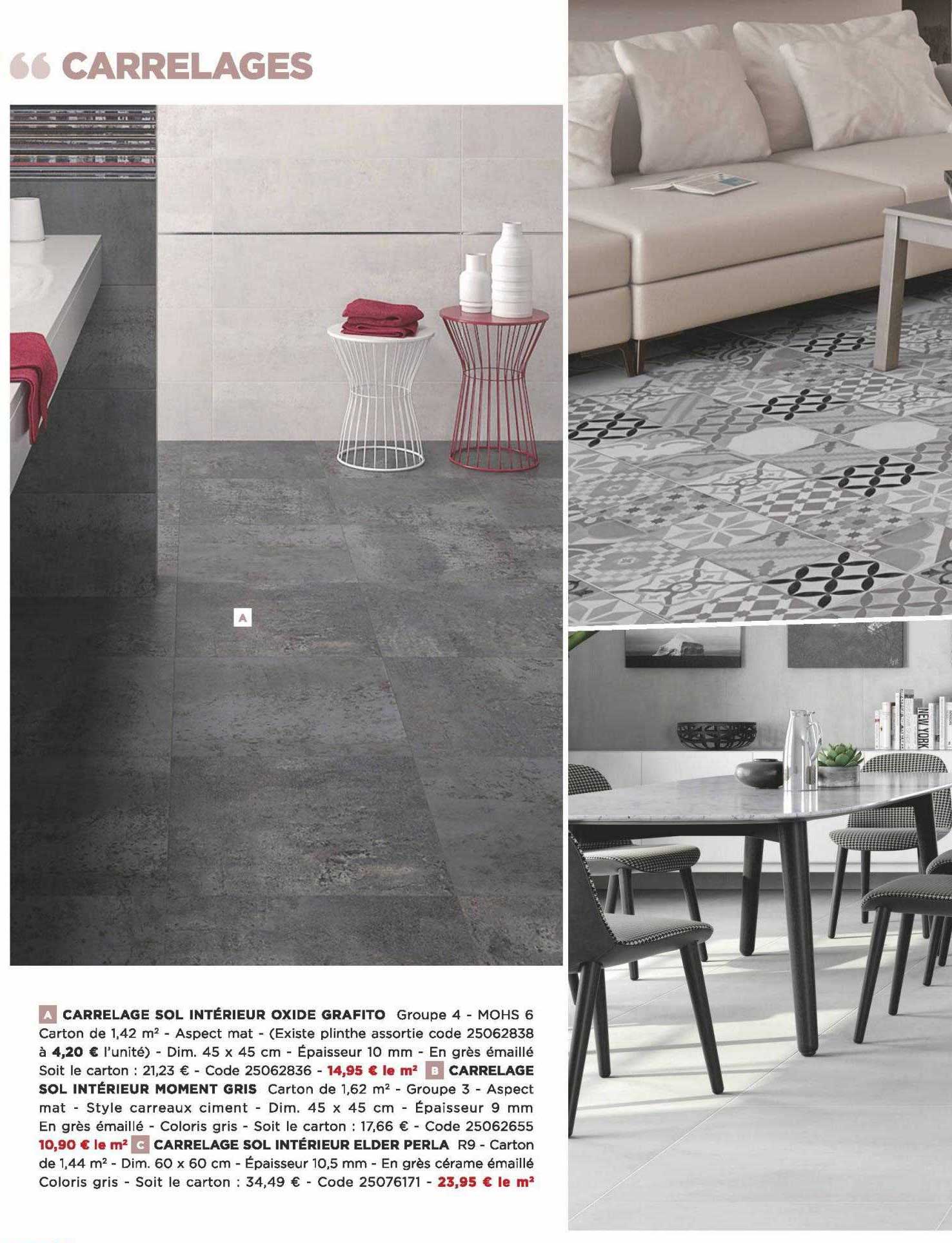 carrelage sol intérieur okide grafito, carrelage sol intérieur moment gris, carrelage sol intérieur elder perla