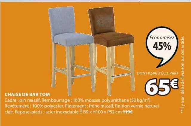 chaise de bar tom