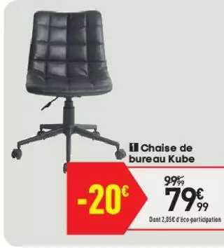 chaise de bureau kube