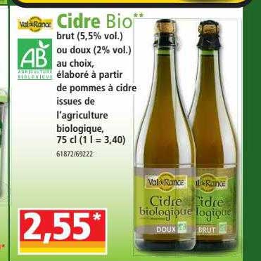 Cidre Bio Val De Rance