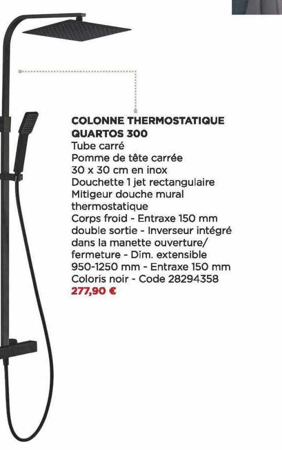 Colonne Thermostatique Quartos 300