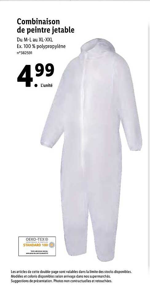 combinaison de peintre jetable