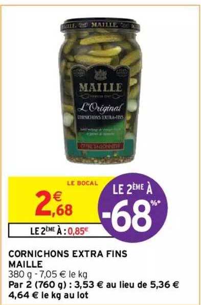 Cornichons Extra Fins Maille