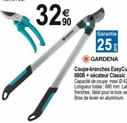 coupe-branches easyCut 680b + sécateur classic