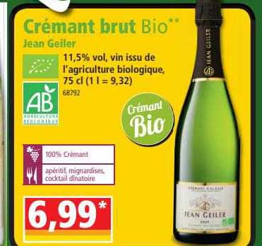 crémant brut bio jean geiler