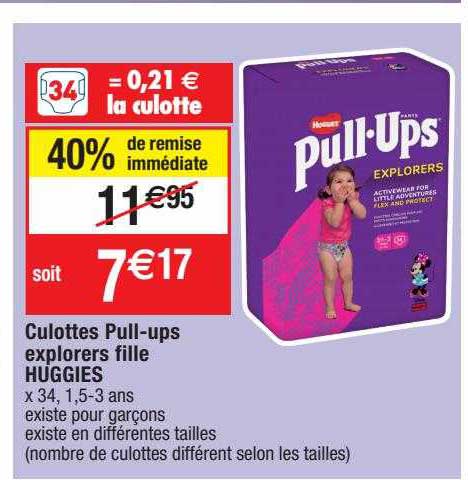 culottes pull-ups explorers fille huggies