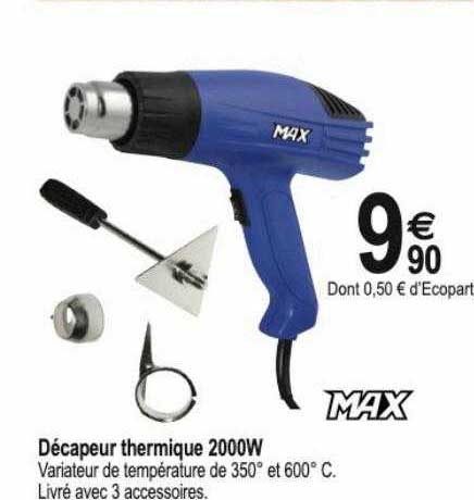 décapeur thermique 2000w max