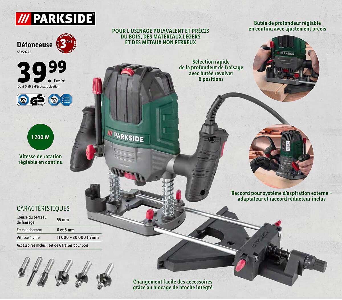 Défonceuse Parkside