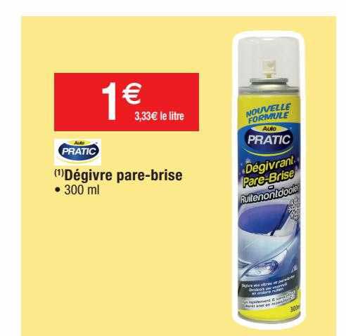 dégivre pare-brise pratic