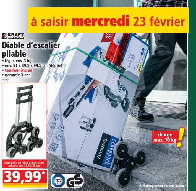 Diable D'escalier Pliable Kraft Werkzeuge