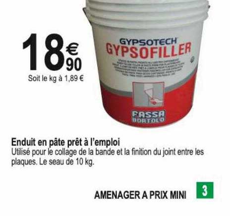 Enduit En Pâte Prêt à L'emploi