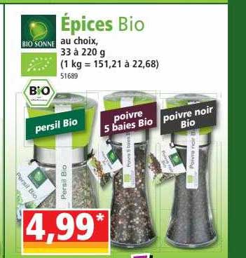 épices Bio Bio Sonne