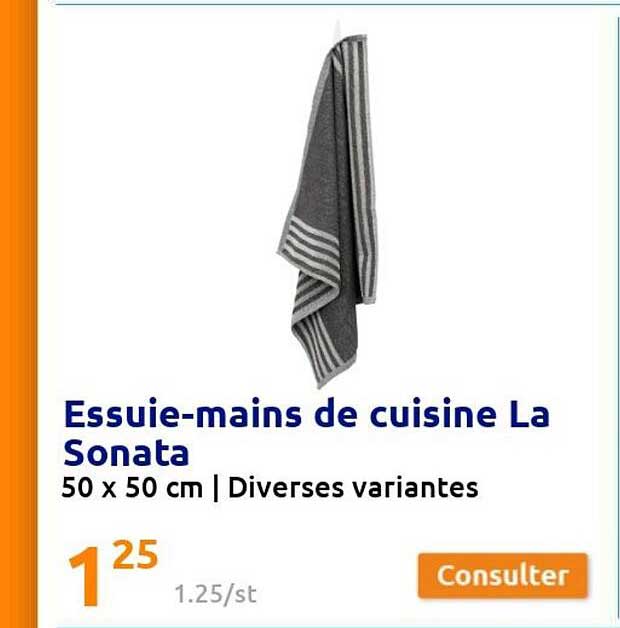 essuie-mains de cuisine la sonata