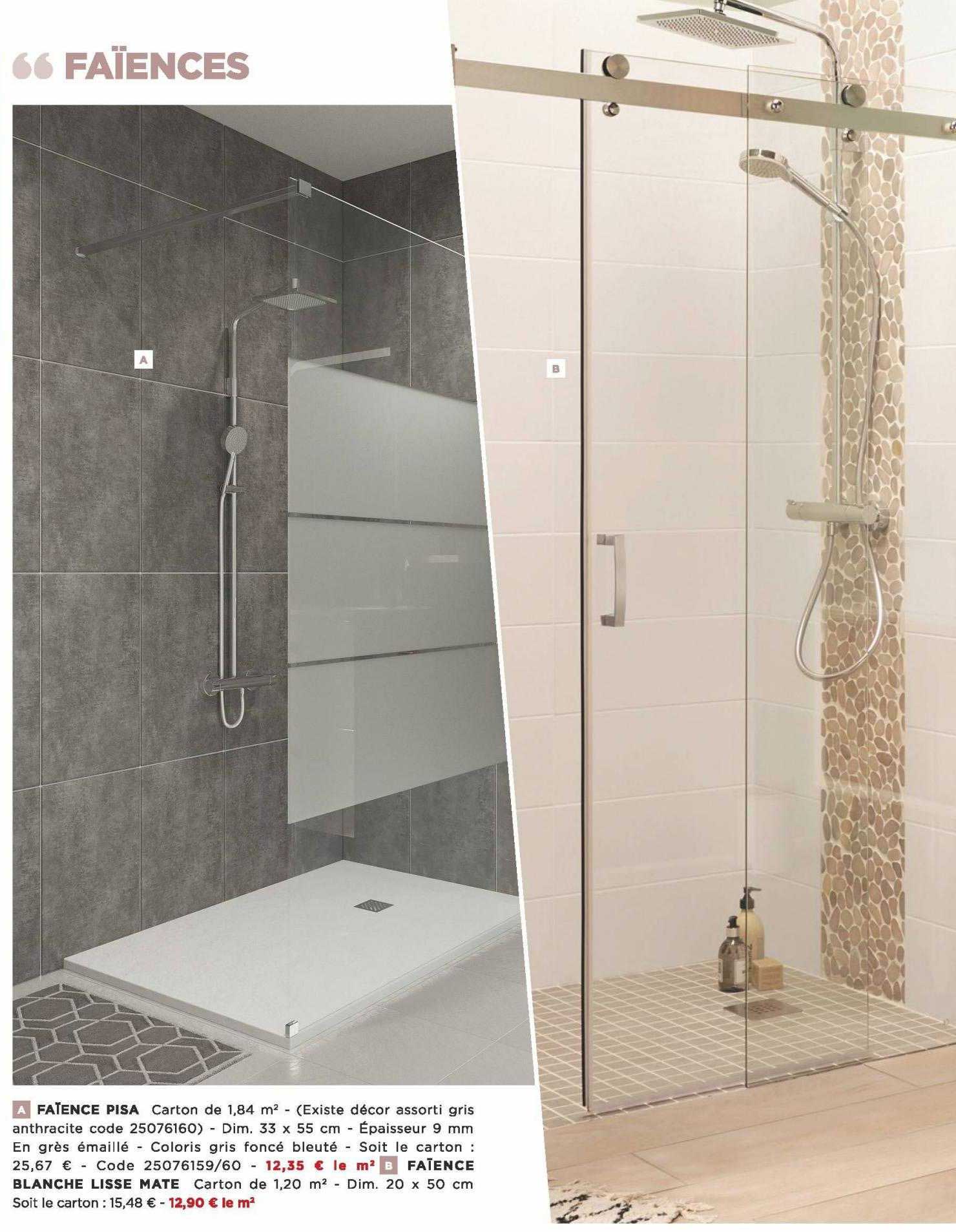 faïence pisa, faïence blanche lisse mate