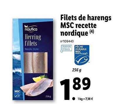 filets de harengs msc recette nordique nautica
