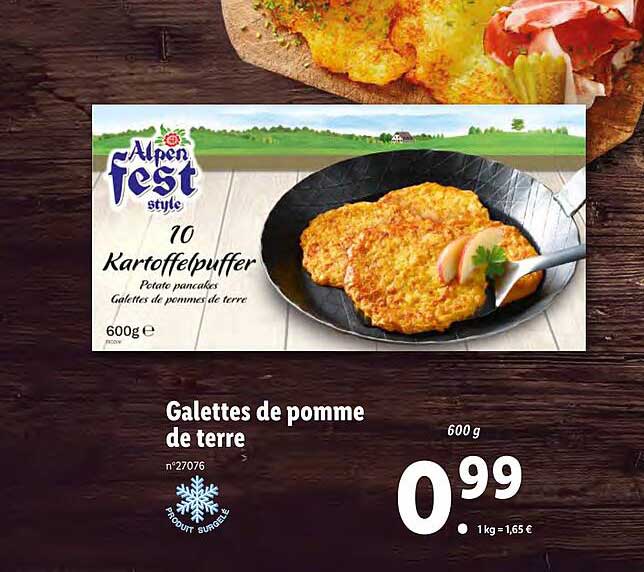 Galettes De Pomme De Terre Alpen Fest Style
