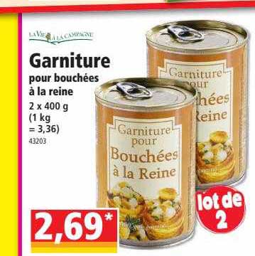 Garniture Pour Bouchées à La Reine La Vie à La Campagne