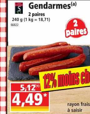 gendarmes 2 paires