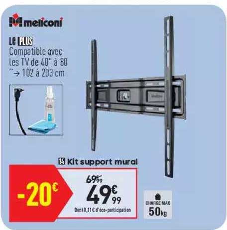 Kit Support Mural Meliconi