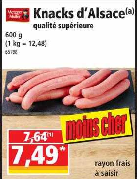 knacks d'alsace qualité supérieure metzger müller