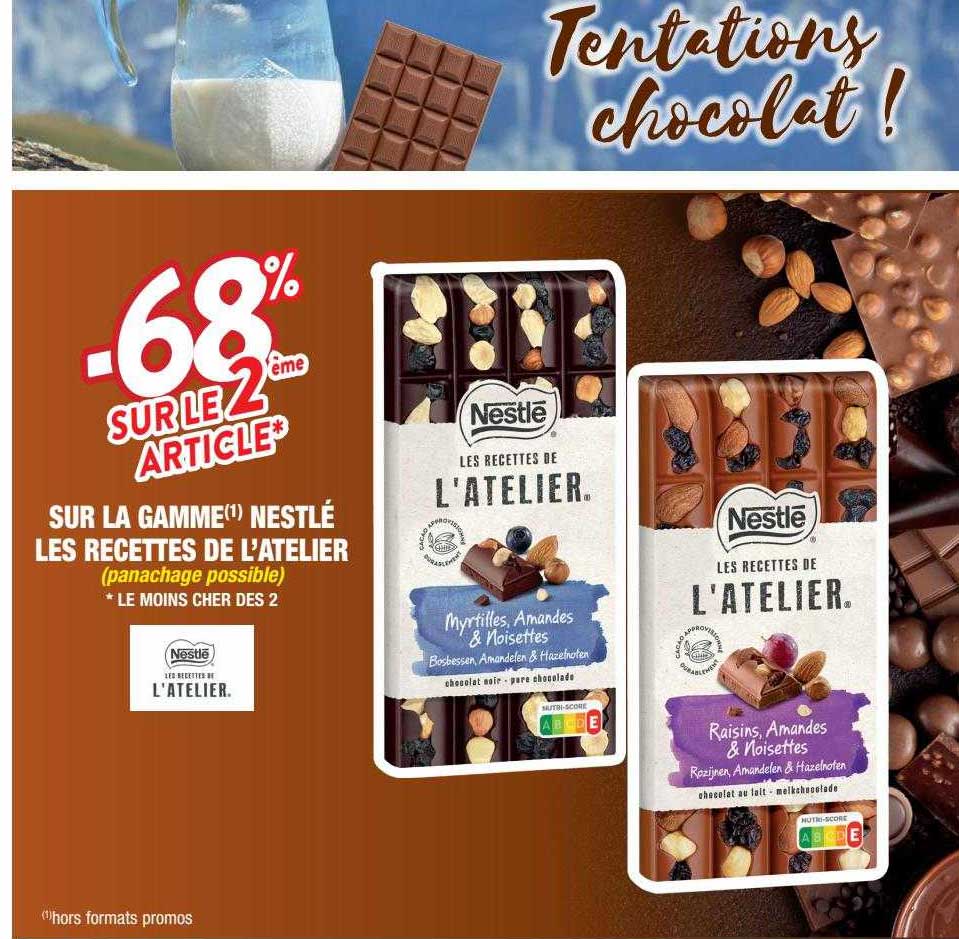 la gamme nestlé les recettes de l'atelier