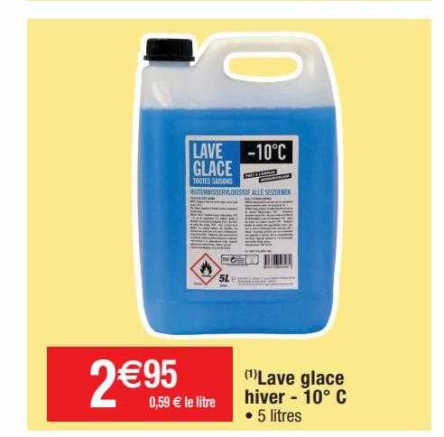 lave glace hiver -10°c