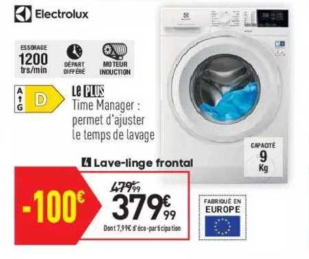 lave-linge frontal electrolux