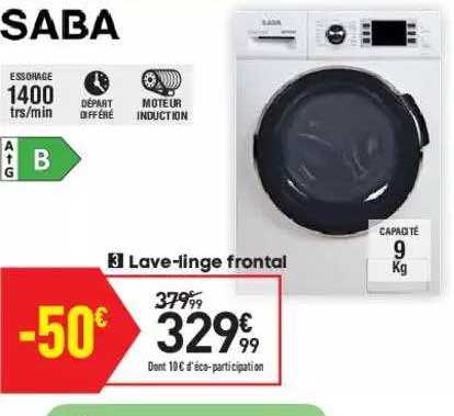 lave-linge frontal saba
