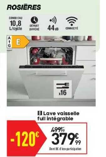 lave vaisselle full intégrable rosières