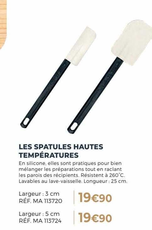 les spatules hautes températures