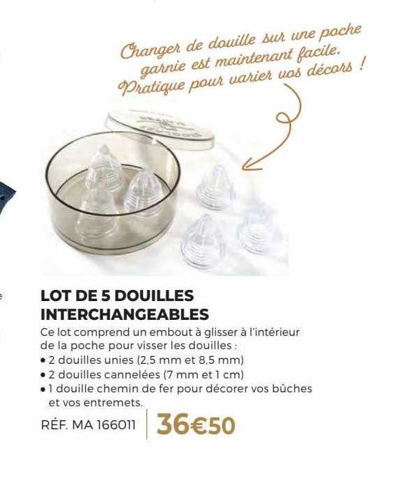 lot de 5 douilles interchangeables