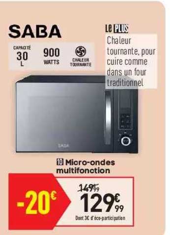 micro-ondes multifonction saba