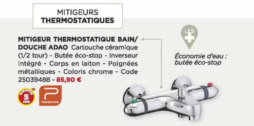 mitigeur thermostatique bain-douche adao