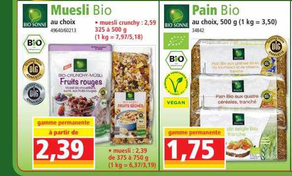 muesli bio bio sonne