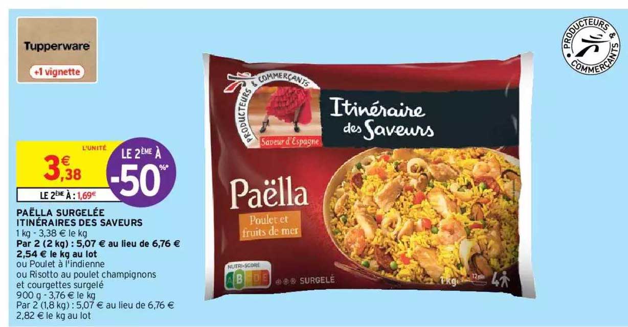 Paëlla Surgelée Itinéraires Des Saveurs