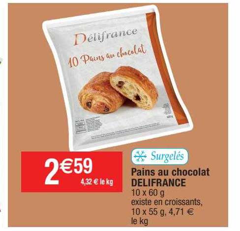 Pains Au Chocolat Delifrance