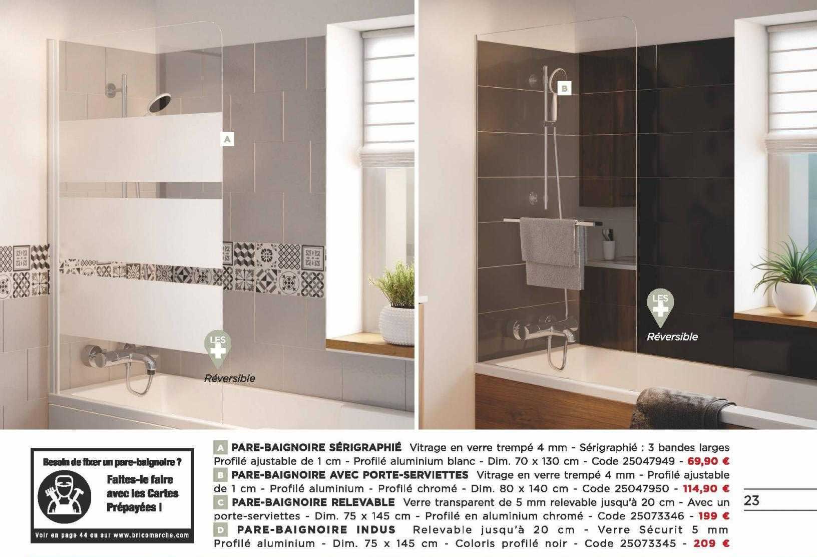 pare-baignoire sérigraphié, pare-baignoire avec porte-serviettes, pare-baignoire relevable, pare-baignoire indus