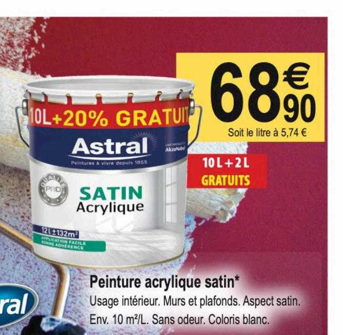 peinture acrylique satin astral