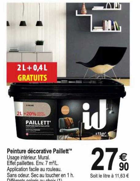 peinture décorative paillett'