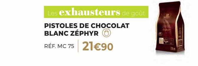 pistoles de chocolat blanc zéphyr les exhausteurs de goût