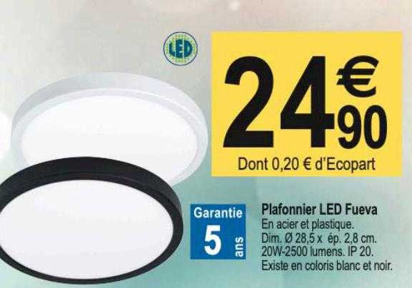 plafonnier led fueva