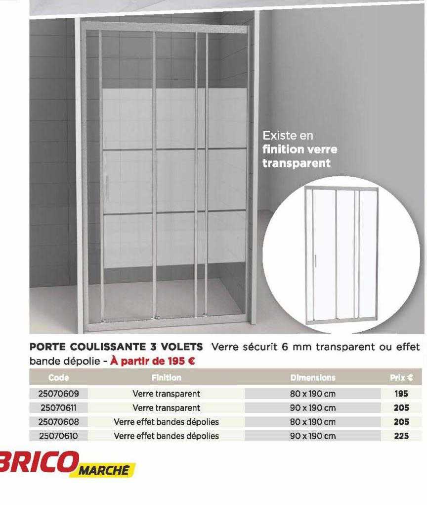 Porte Coulissante 3 Volets