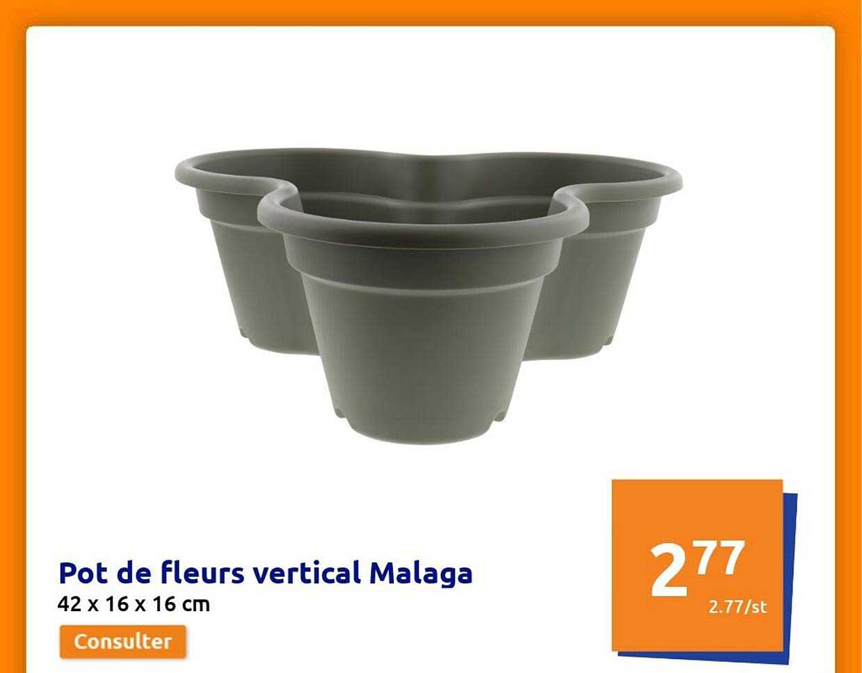 pot de fleurs vertical malaga