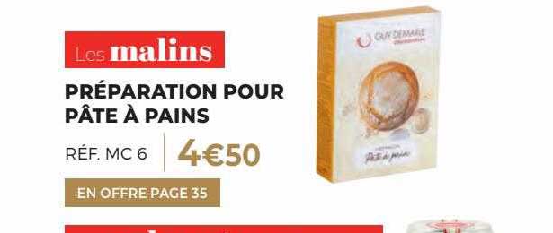 préparation pour pâte à pains les malins
