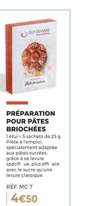 préparation pour pâtes briochées