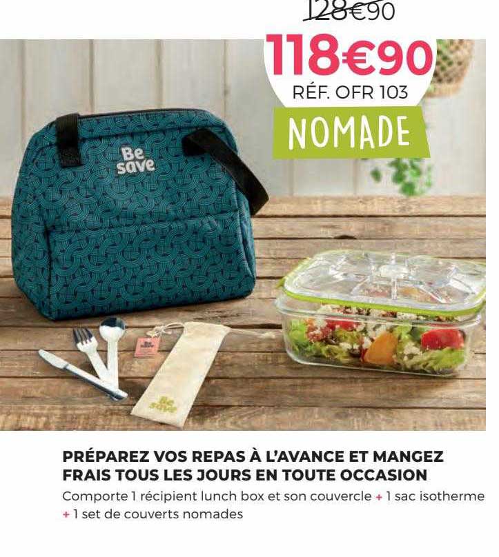 préparez vos repas à l'avance et mangez frais tous les jours en toutes occasion